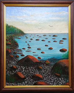 Akrüülmaal "Hallhaigur" (1 foto / 2)