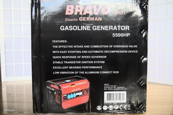Генератор четырехтактный бензиновый двигатель 5500W (фото #2)