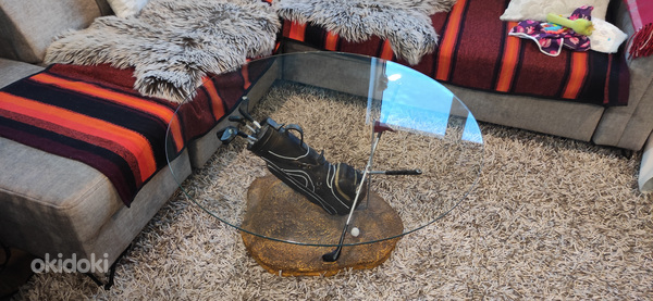 Журнальный столик «гольф» с закаленным стеклом (фото #2)
