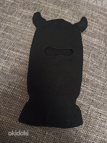 Черная зимняя маска балаклава унисекс (фото #1)