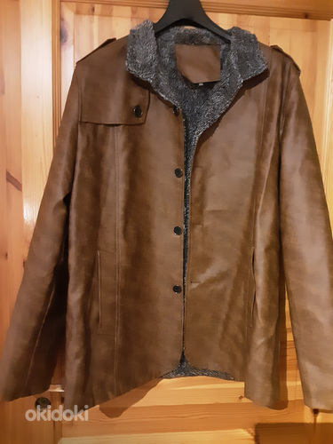 Мужская куртка из искусственной кожи (фото #1)