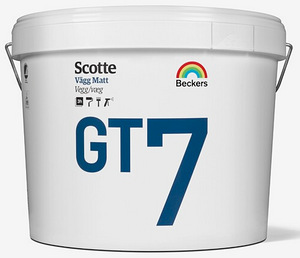Beckers Scott GT 7 белая акриловая краска для интерьера полуматовая