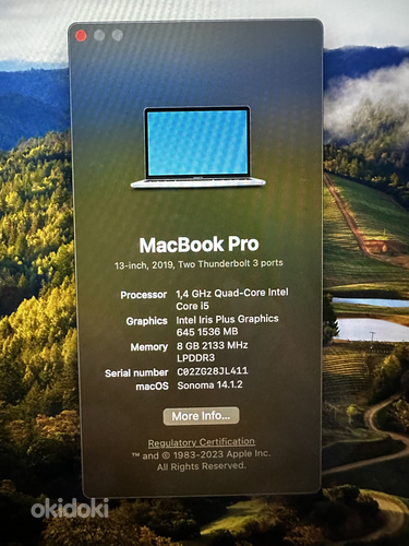 Macbook pro, 13 дюймов, 2019 (фото #4)