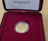 Золотая монета 100 крон Eesti inimene