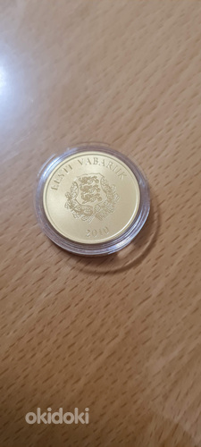 Золотая монета 100 крон Eesti inimene (фото #2)