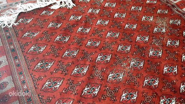 Шикарный туркменский ковёр ручной работы из Ирана (фото #3)