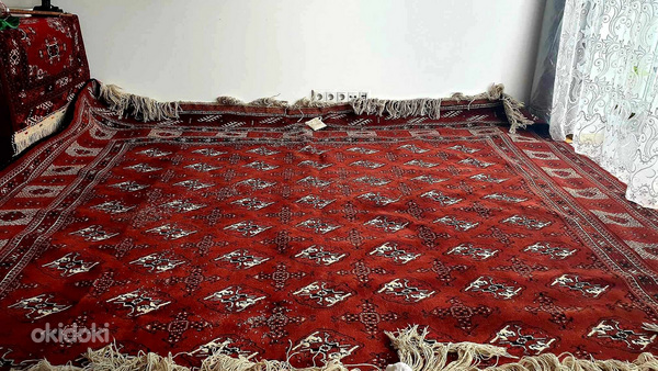 Шикарный туркменский ковёр ручной работы из Ирана (фото #7)