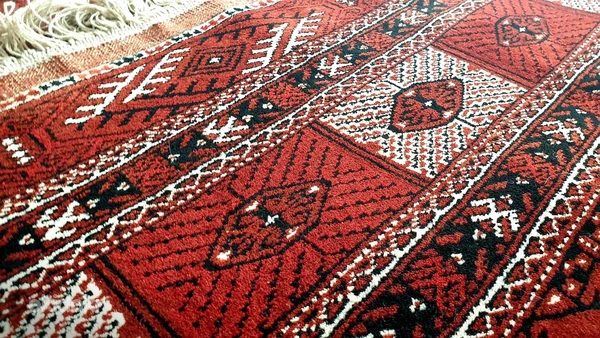 Шикарный туркменский ковёр ручной работы из Ирана (фото #8)