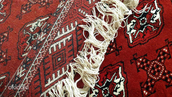 Шикарный туркменский ковёр ручной работы из Ирана (фото #9)