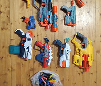 Müün lastepüstolite komplekti Nerf ja XShot. Kollektsioon-9