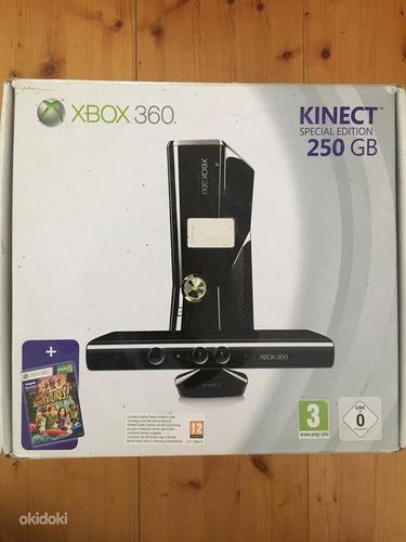 Продам XBOX-360 (250 GB) + sensor Kinect + джойстик (фото #1)