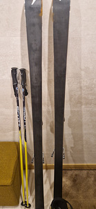 Mäesuusad 180cm, Saapadnr.45 ja kepid (2 foto / 3)