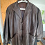 Куртка из натуральной кожи коричневая, оверсайз, винтаж (фото #3)