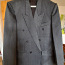 Пиджак серо-голубого цвета, винтаж, объемный (фото #2)