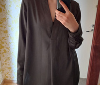 Рубашка-блузка женская темно-изумрудного цвета HM, размер 46