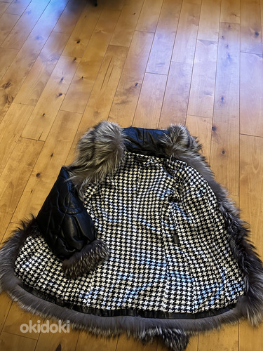 Кожаная куртка/пальто с натуральным мехом (фото #7)