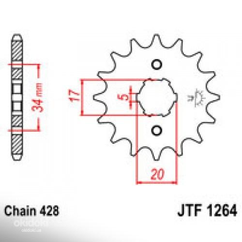 Зірка передня JT JTF1264.15 (viper v250c) (mt250-10) (LF150 (фото #1)