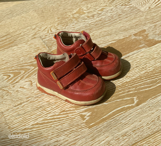 Кожаные детские ботинки 22 р (фото #2)
