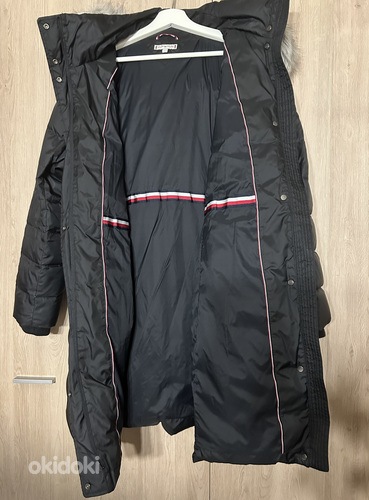 Зимняя куртка Tommy Hilfiger. Пуховая куртка TH Black Curve CRV Tyra (фото #6)