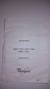 Korralik pesumasin Whirlpool AWS 71200 6th sense A+++ (7 foto / 8)