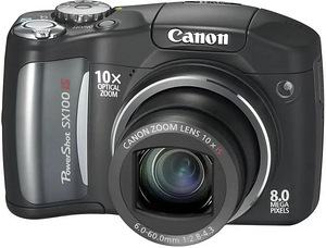 Canon PowerShot SX100IS, 8MP, 10x zoom, kott. (1 foto / 2)