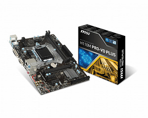Emaplaat MSI H110M PRO-VD PLUS,SOCKET 1151 (2 foto / 2)