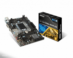 Emaplaat MSI H110M PRO-VD PLUS,SOCKET 1151 (1 foto / 2)