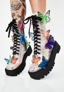 Kummisaapad CLUB EXX - Terrarium Butterfly Boots - 38 (1 foto / 7)