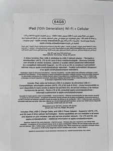 iPad, 10-е поколение, 64 гб (Wifi+Cellular) (2 фото из 2)