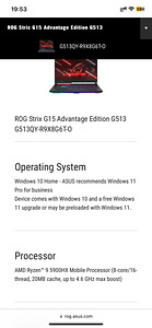 Acer rog strix g15 (G513QY-R9X8G6T-0) (4 foto / 4)