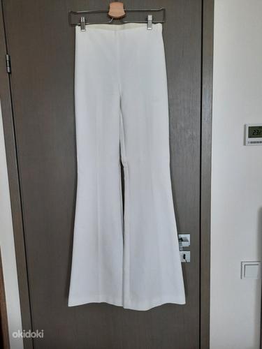 White flared trousers, patrizia pepe / laienevad püksid (foto #3)