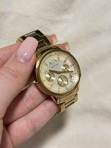 Armani Exchange Lady Banks Gold Plated Chronograph Watch (2 foto / 5)