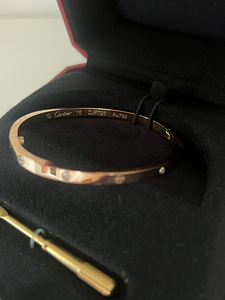 Cartier set love bracelet( Au750) (4 foto / 5)