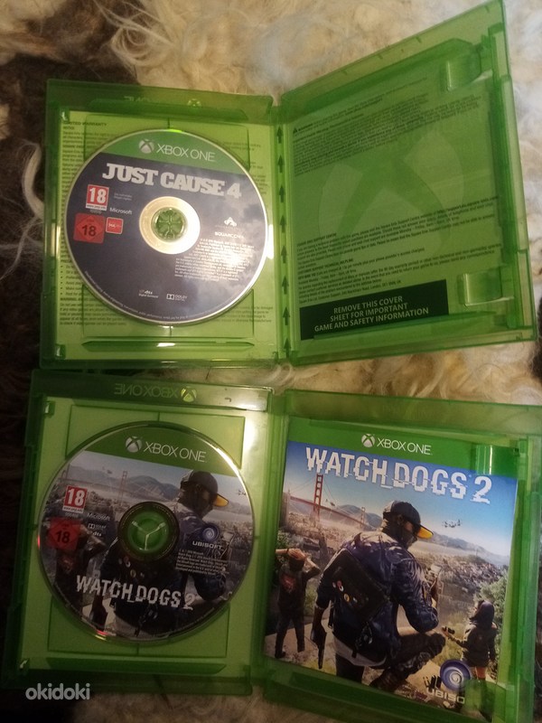 Müüa Xbox One mängud Just Cause 4 ja Watch Dogs 2 (foto #1)