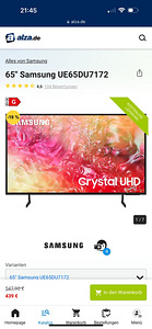 Televiisor Samsung UE65TU7092UXXH (65”) (2 foto / 8)