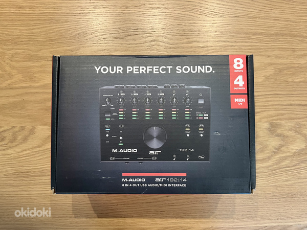 M-Audio AIR 192|14 (8-in/4-out) helikaart / Audio Interface