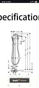 Смеситель для ванны Hansgrohe (2 фото из 2)