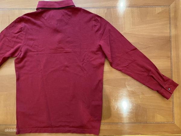 Мужская рубашка-поло massimo Dutti красная L (фото #3)