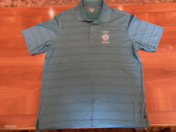 Синяя футболка-поло Cannes Mandelieu Golf Club - размер XL (фото #1)