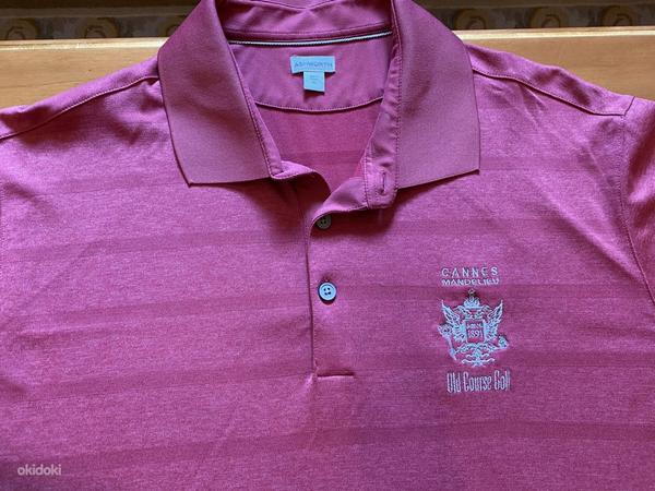 Розовая футболка-поло Cannes Mandelieu Golf Club - размер XL (фото #2)