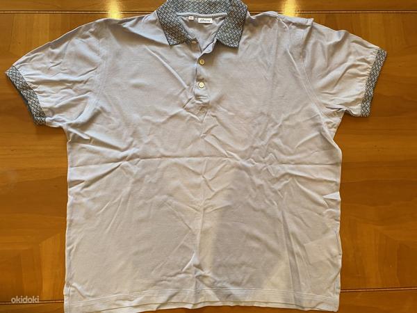 Серая футболка-поло Brijuni - размер XXL (фото #3)