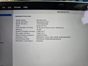 MacBook Pro 16 M1 Pro 10-Core CPU & 16-Core GPU 16G 1TB SSD (3 foto / 6)