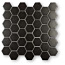 30x30 mosaic Black Medium Hexa (foto #1)