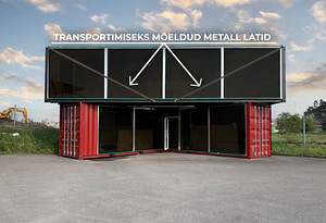 Lõpetamata 2-korruseline modernne moodulhoone (restoran) (3 foto / 15)