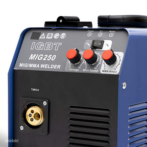 Uus Inverter keevitaja MIG 250 MIG/MMA. MIG keevitus (1 foto / 5)