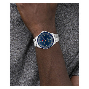 Tommy Hilfiger men's blue dial watch in silver (3 foto / 3)