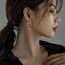 Korea stiilis 925 hõbedased kõrvarõngad (foto #1)