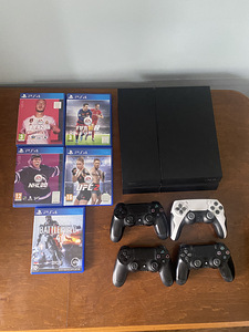 PS4 1TB+5 mängu+4 mängupatja (2 foto / 3)