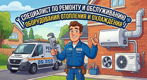 Обслуживание кондиционеров, вентиляции и тепловых насосов (1 фото из 1)