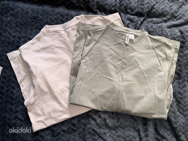 T-särgid uued paksud Zara hm xs oversize (foto #4)